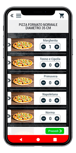 Scegli i gusti delle tue pizze