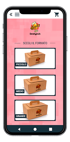 Scegli il formato della tua Pizza
