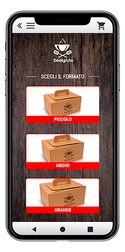 Scegli il formato della tua Pizza