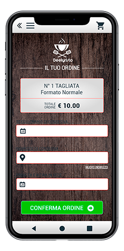 scegli l'indirizzo di consegna