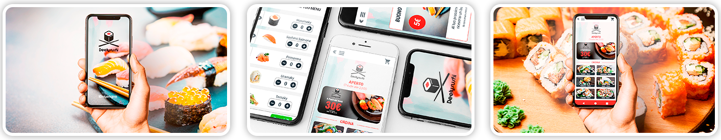 DeelySushi l'App personalizzata della tua Sushi Bar